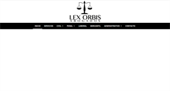 Desktop Screenshot of lexorbisabogados.com