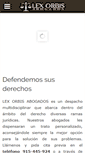 Mobile Screenshot of lexorbisabogados.com